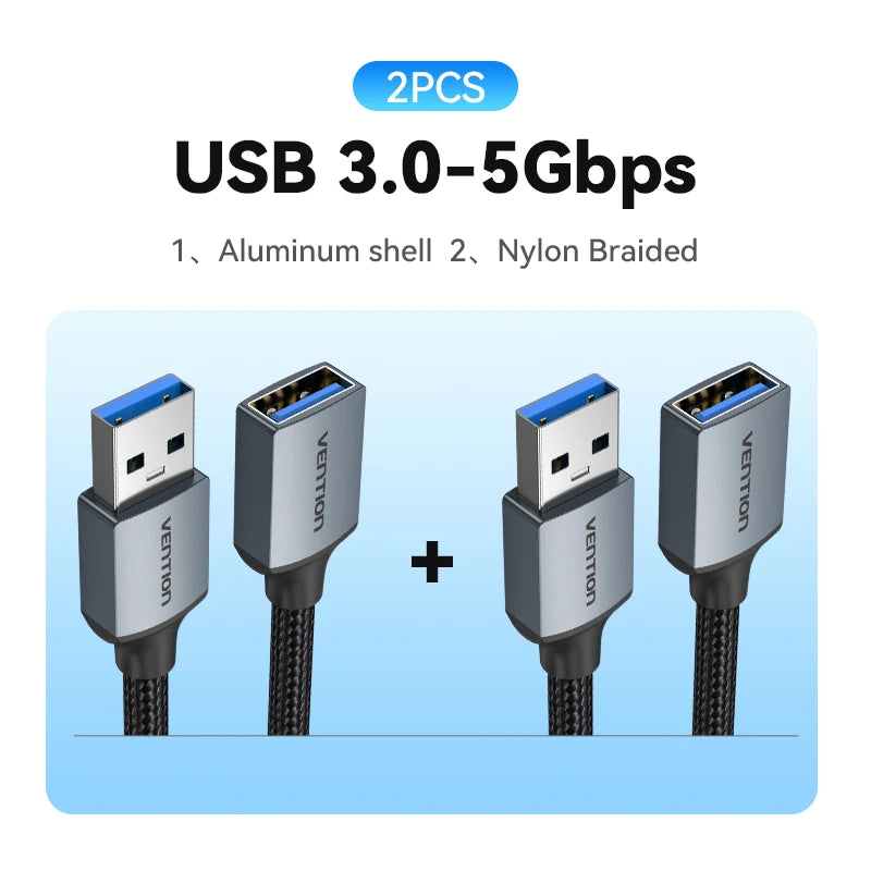 USB 3.0 Extension Cable USB 3.0 2.0 Cable Extender Data Cord for PC Smart TV Xbox One SSD Fast Speed USB Cable Extension